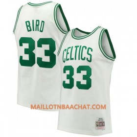 Maillot NBA Boston Celtics Larry Bird 3 Hardwood Classics Blanc Swingman - Homme